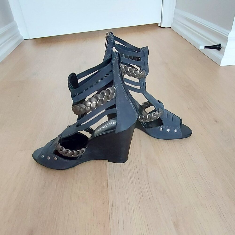 Platform Strappy Wedge Sandals
